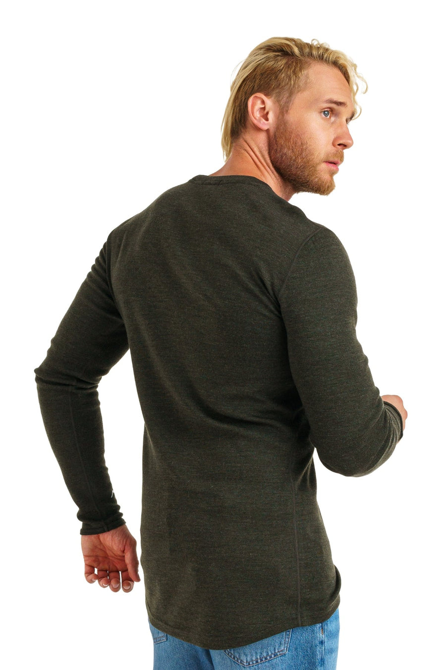 Men's Merino Long Sleeve 320 Army Green