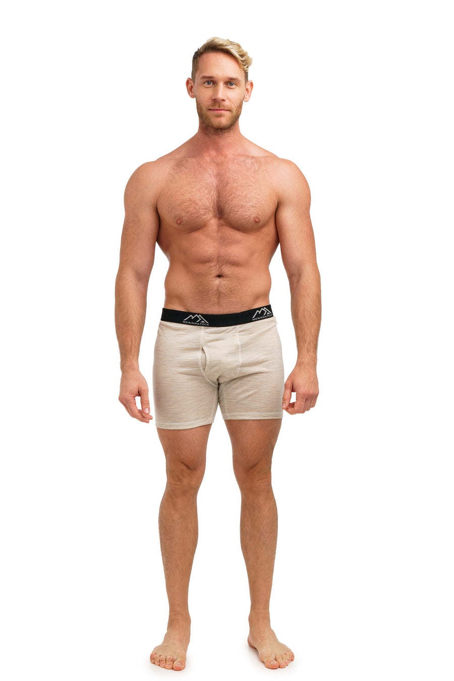 Men's Merino Boxers 190 Oatmeal (1 Pack)