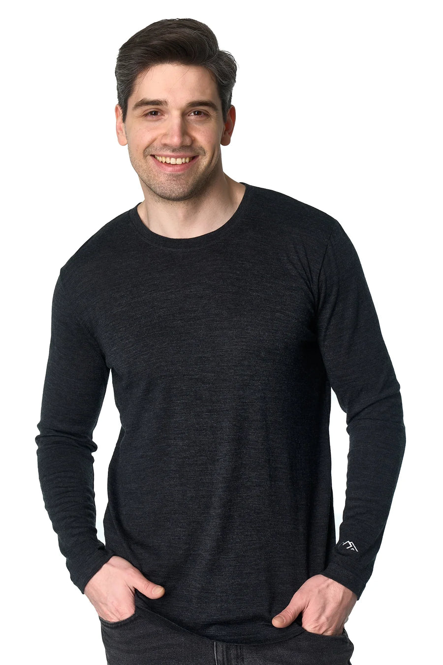 Men's Merino Long Sleeve 190 Charcoal Grey