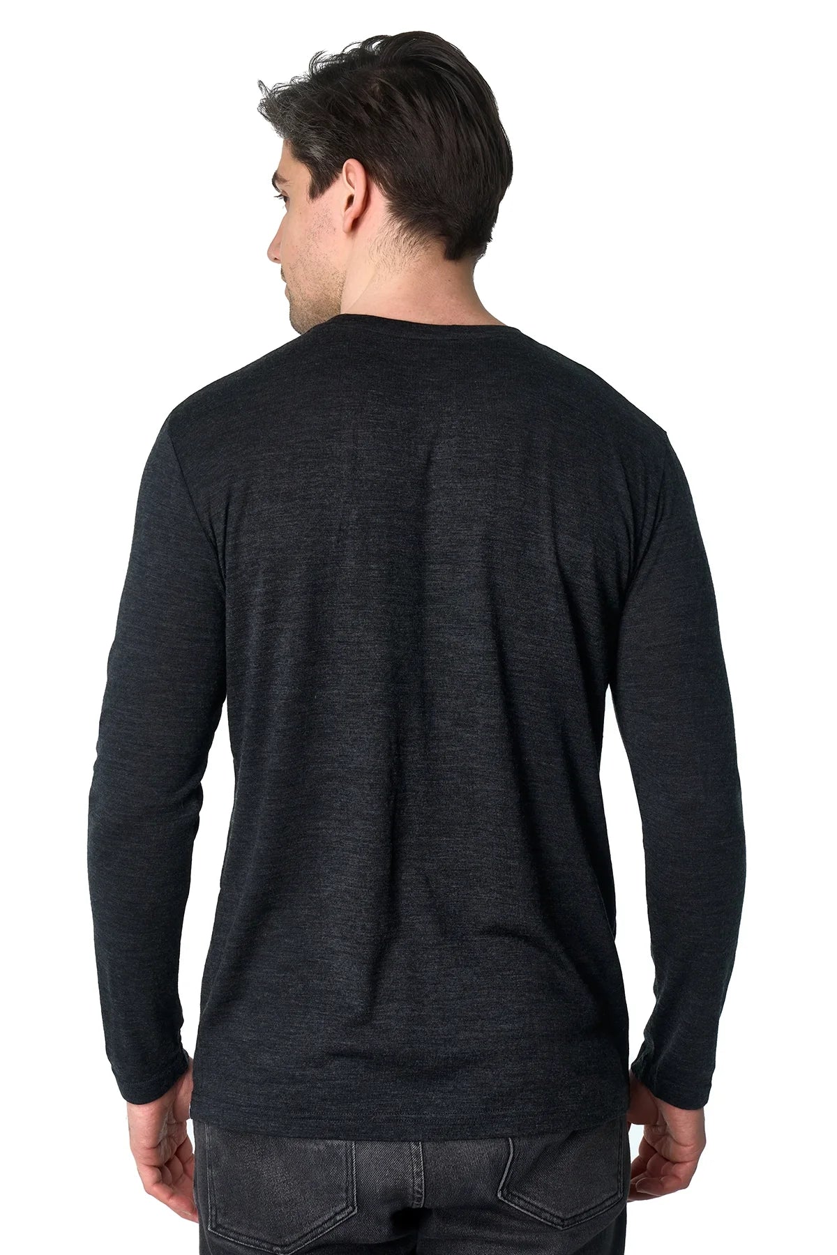 Men's Merino Long Sleeve 190 Charcoal Grey
