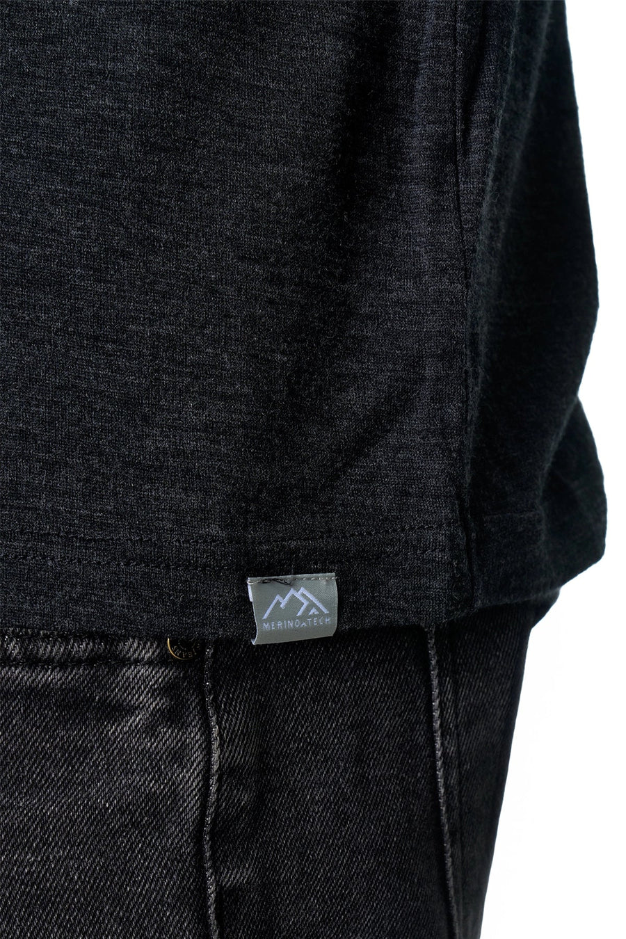 Men's Merino Long Sleeve 190 Charcoal Grey