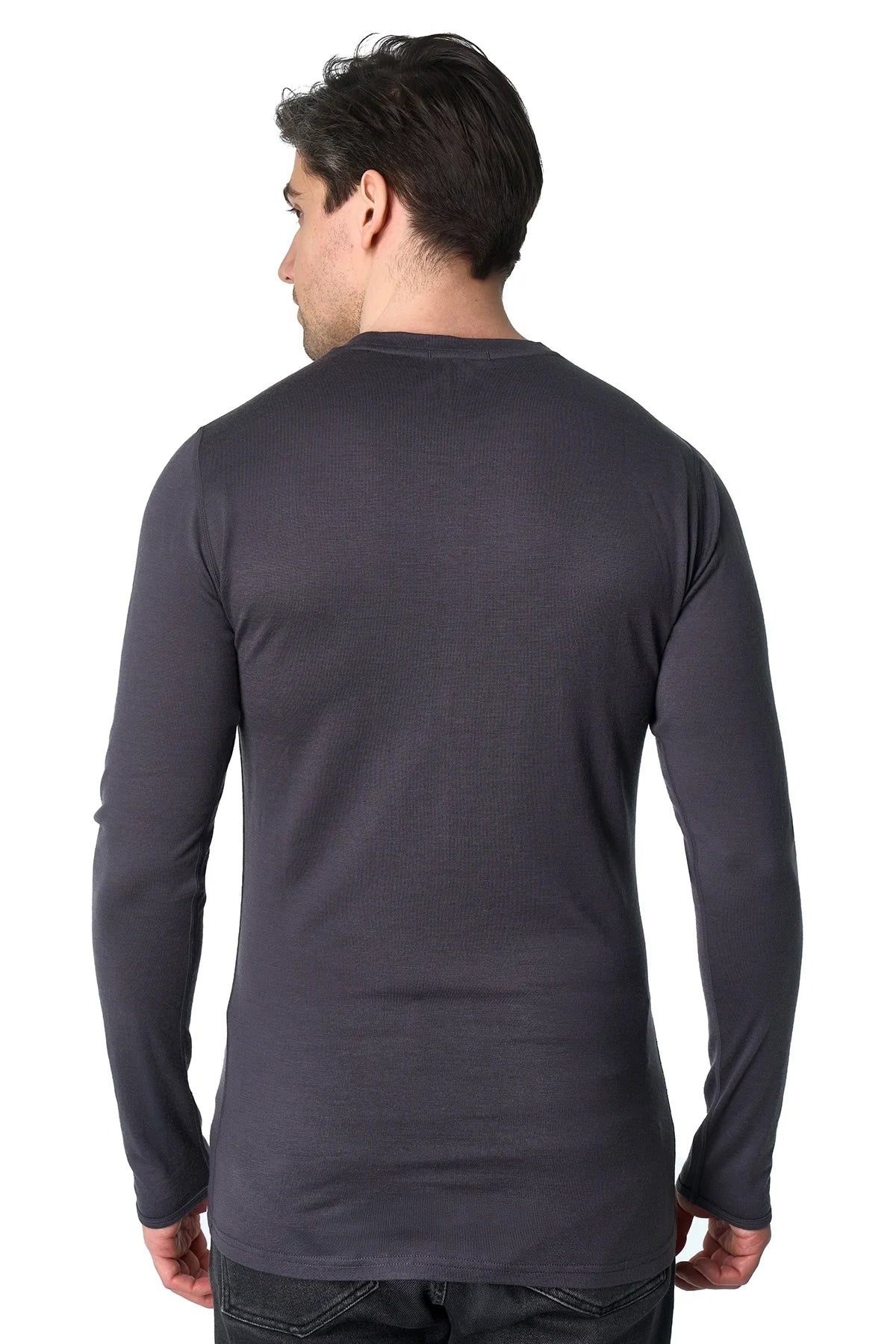 Men's Merino Long Sleeve 190 Dark Charcoal