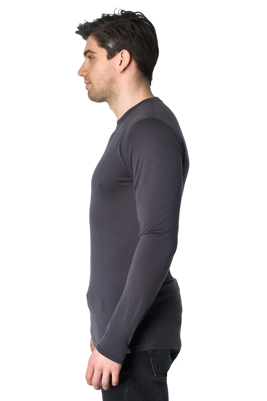 Men's Merino Long Sleeve 190 Dark Charcoal