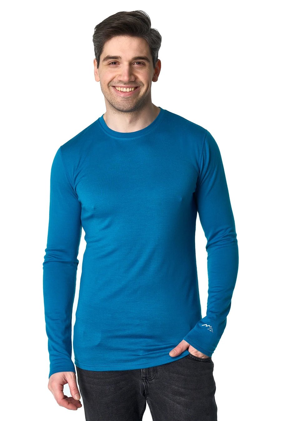 Men's Merino Long Sleeve 190 Pacific Blue