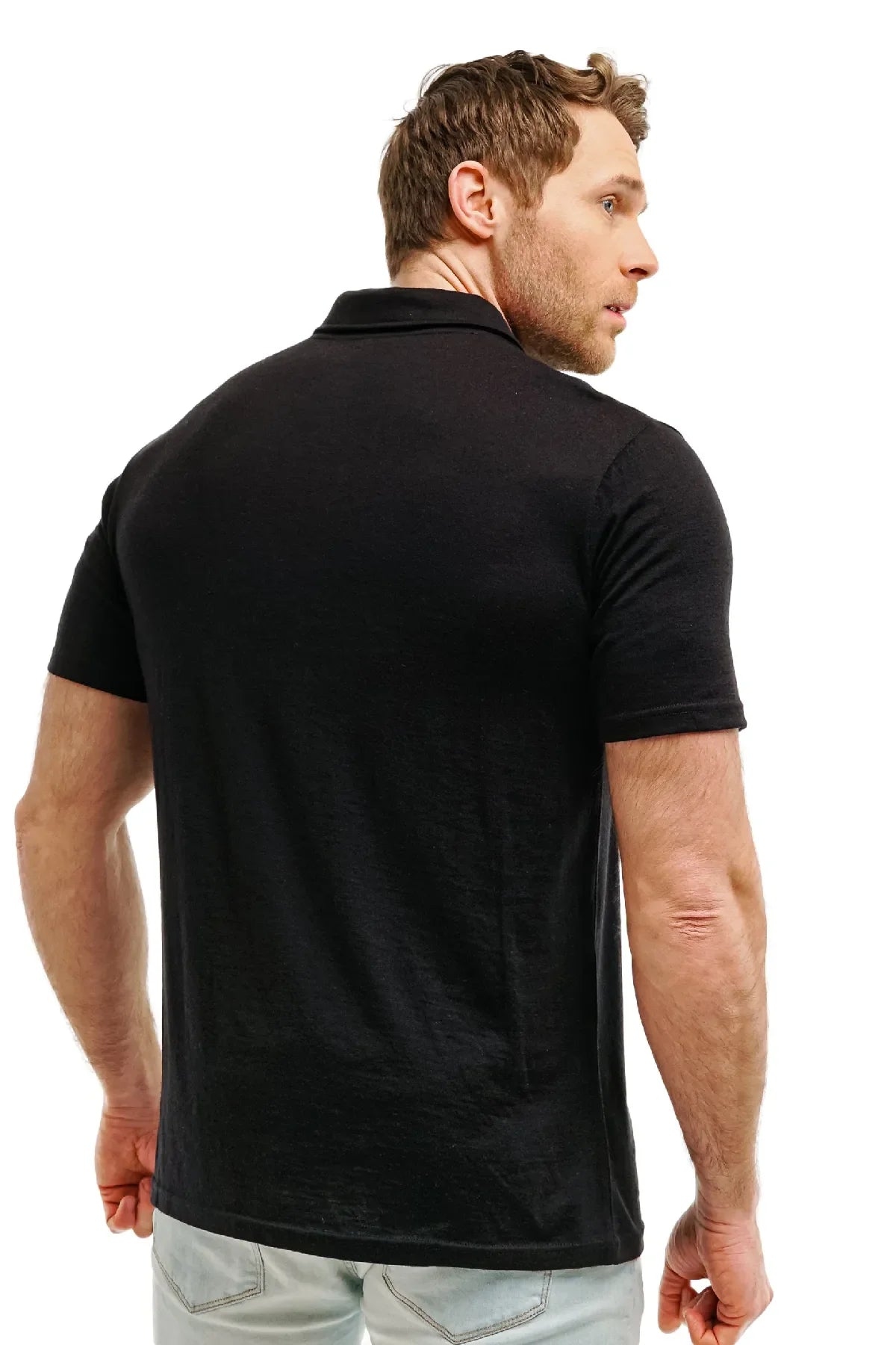 Men's Merino Polo 180 Black