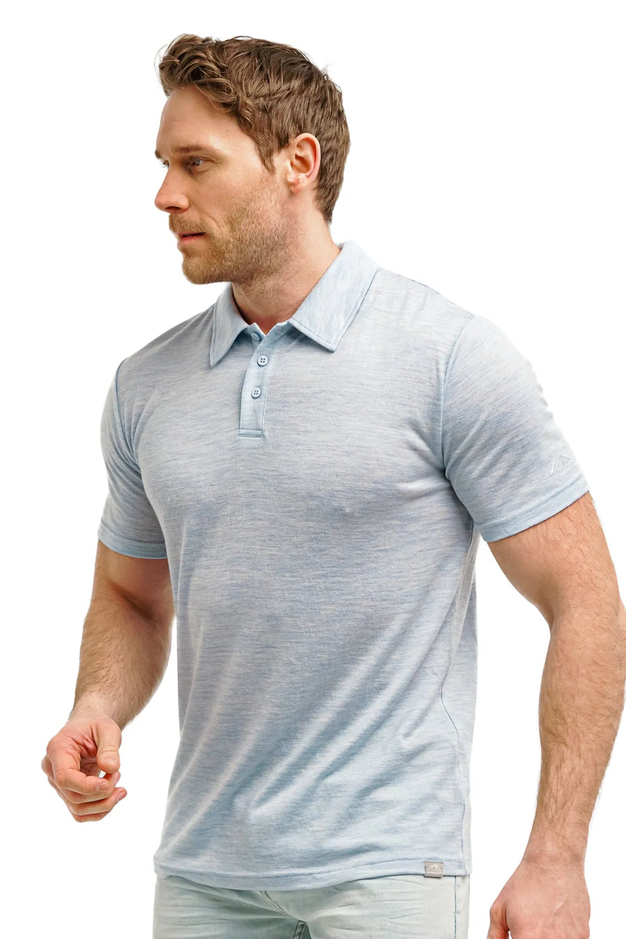 Men's Merino Polo 180 Arctic Ice