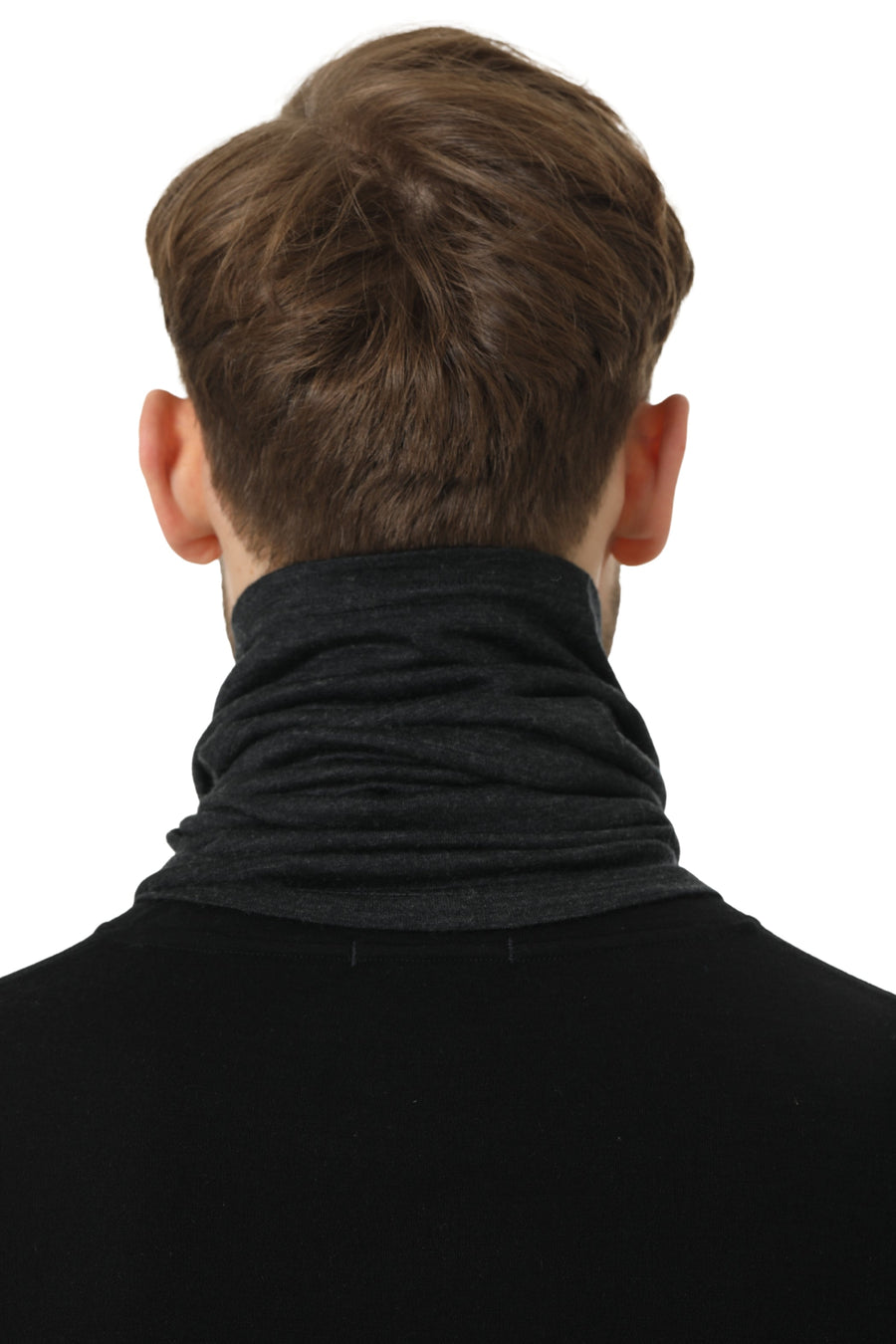 Merino Neck Gaiter 165 Charcoal