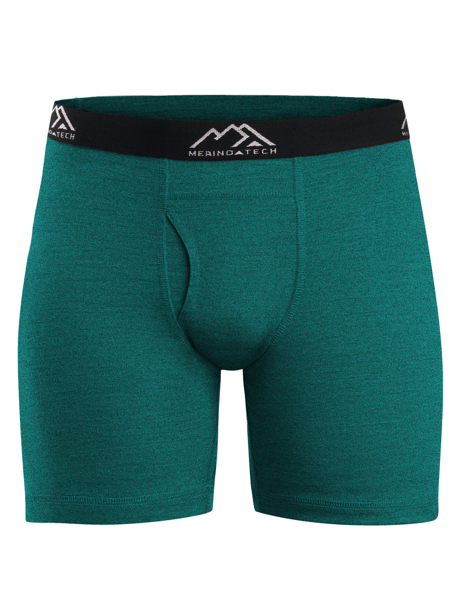 Men's Merino Boxers 190 Brief Forest Green (1 Pack)