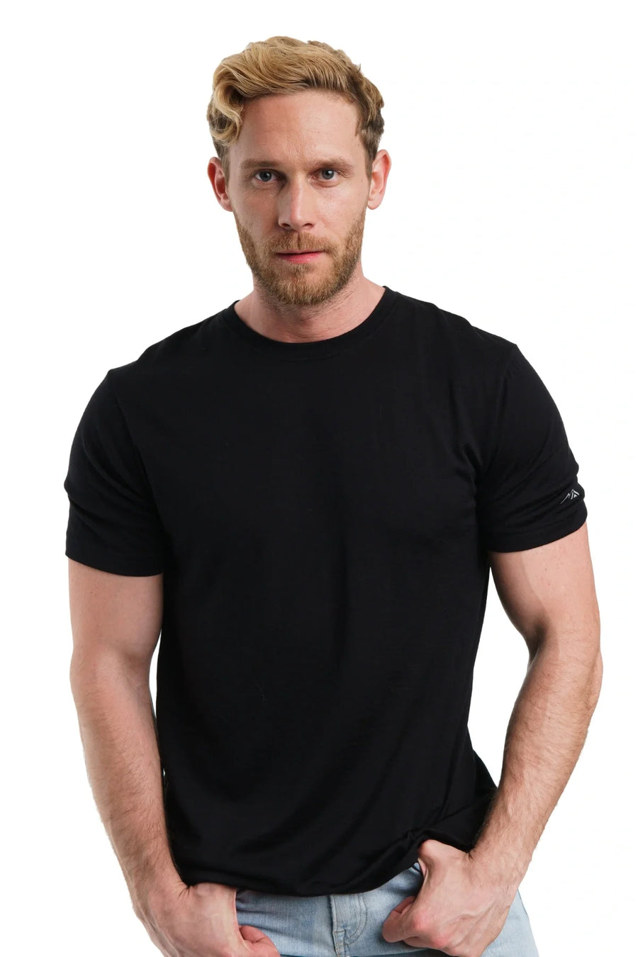 Men's Merino T-shirt 180 Black Ink (+socks)