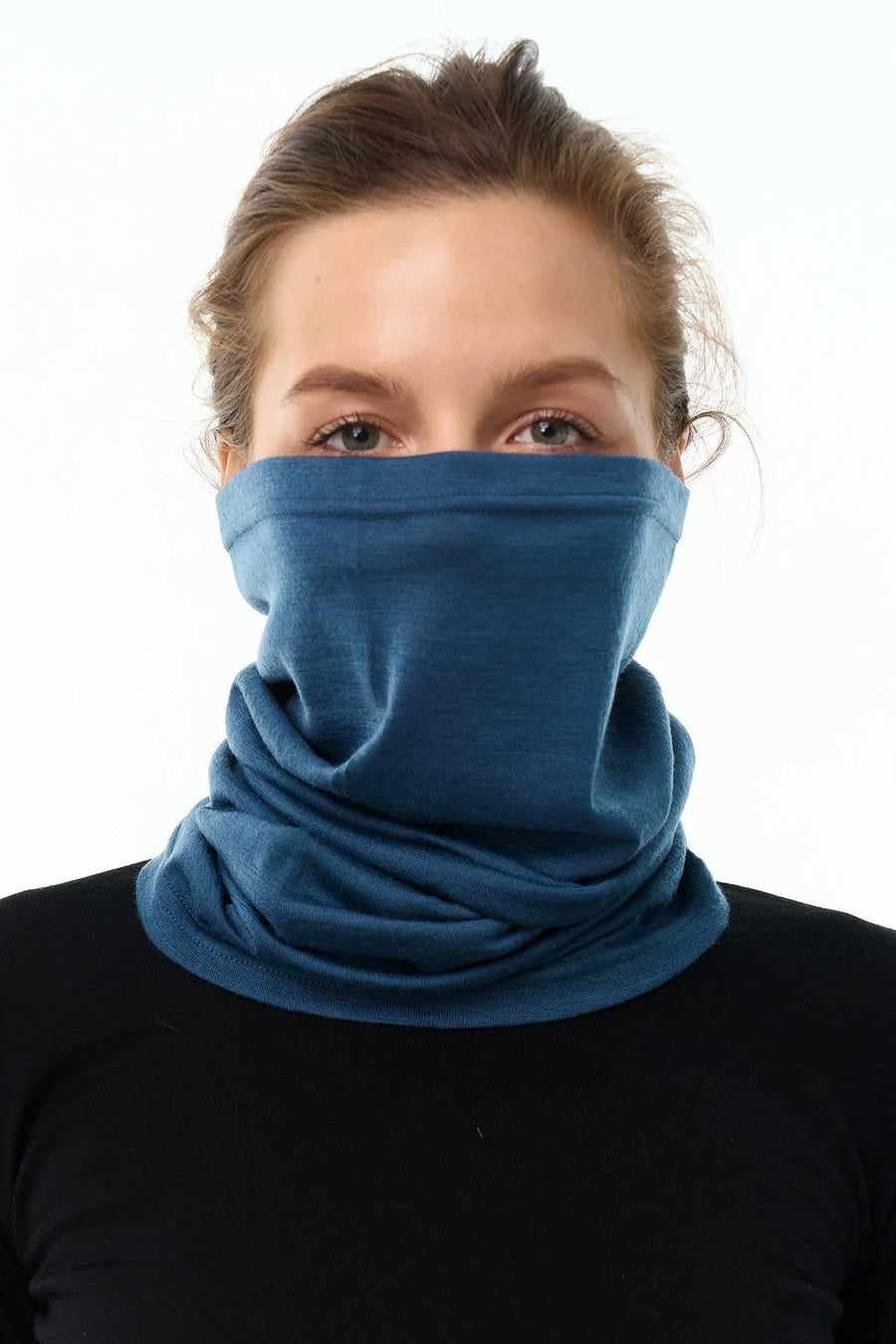 Merino Neck Gaiter 165 Denim Blue