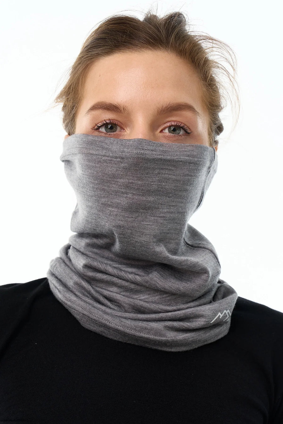 Merino Neck Gaiter 165 Grey Melange