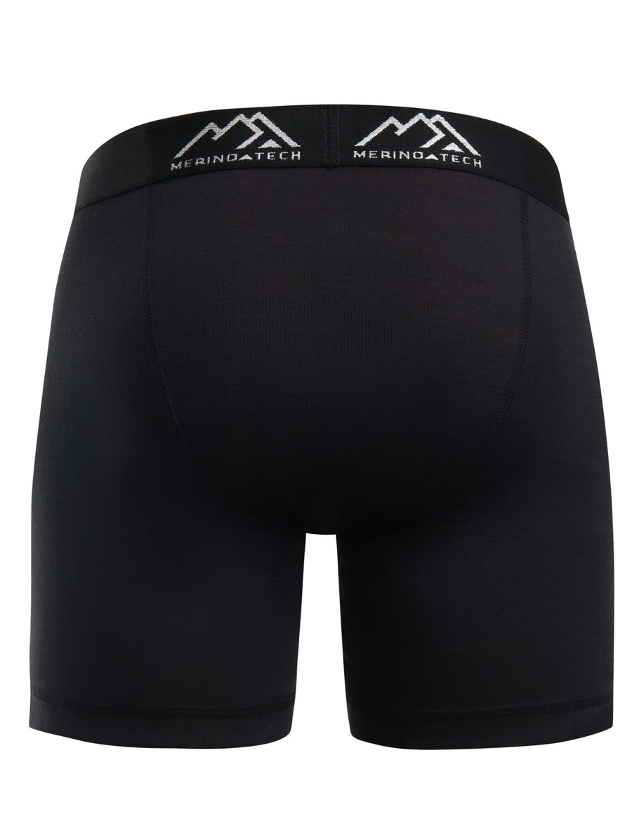 Men's Merino Boxers 190 Black (2 Pack)