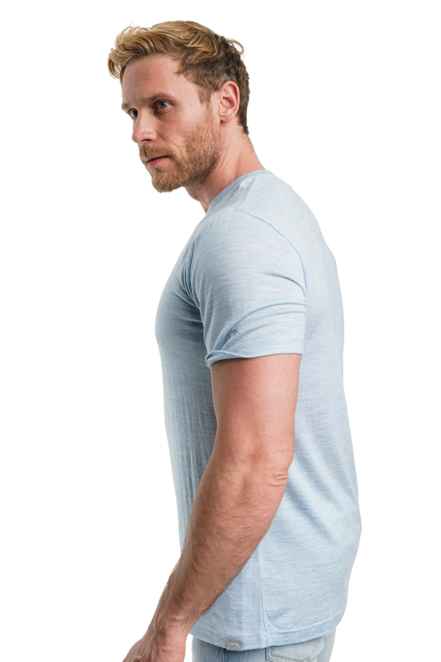 Men's Merino T-shirt 180 Arctic Blue Melange (+socks)