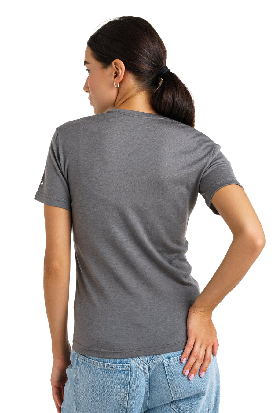 Women's Merino T-shirt 180 Perfect Grey | Crewneck (+socks)