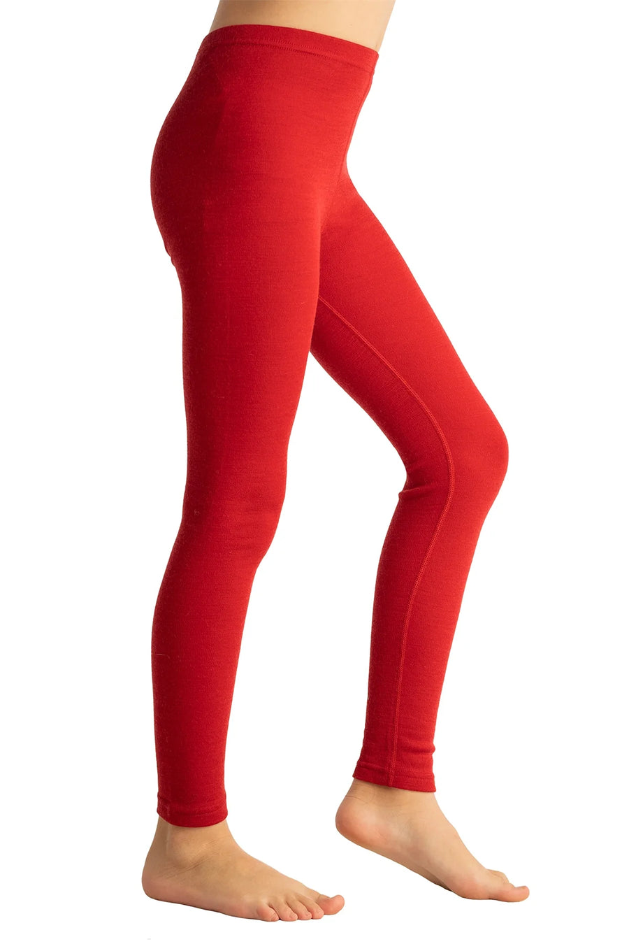 Kids' Merino Wool Pants 250 Cherry Red