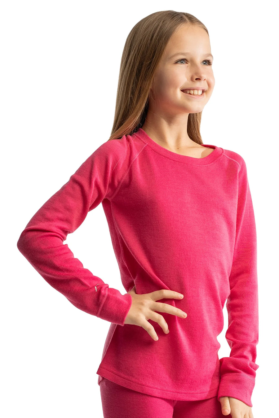 Kids' Merino Wool Long Sleeve 250 Pink
