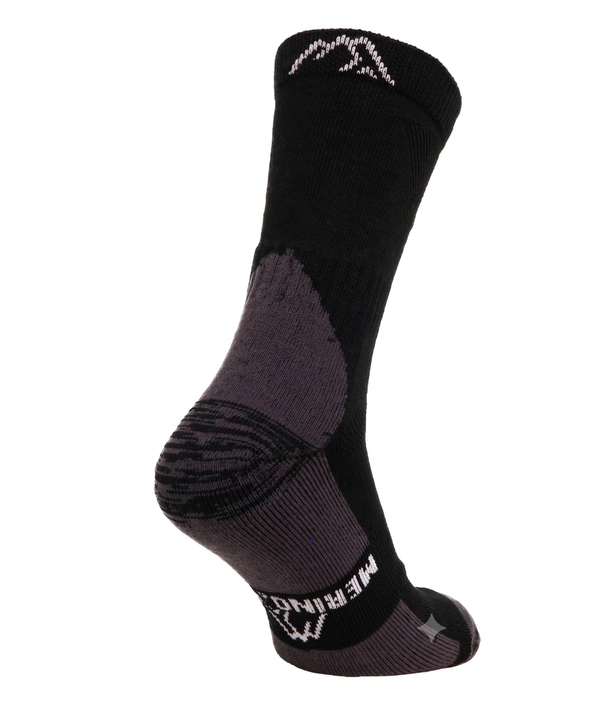 Merino Wool Hiking Socks - (Pack of 3) Coal Black