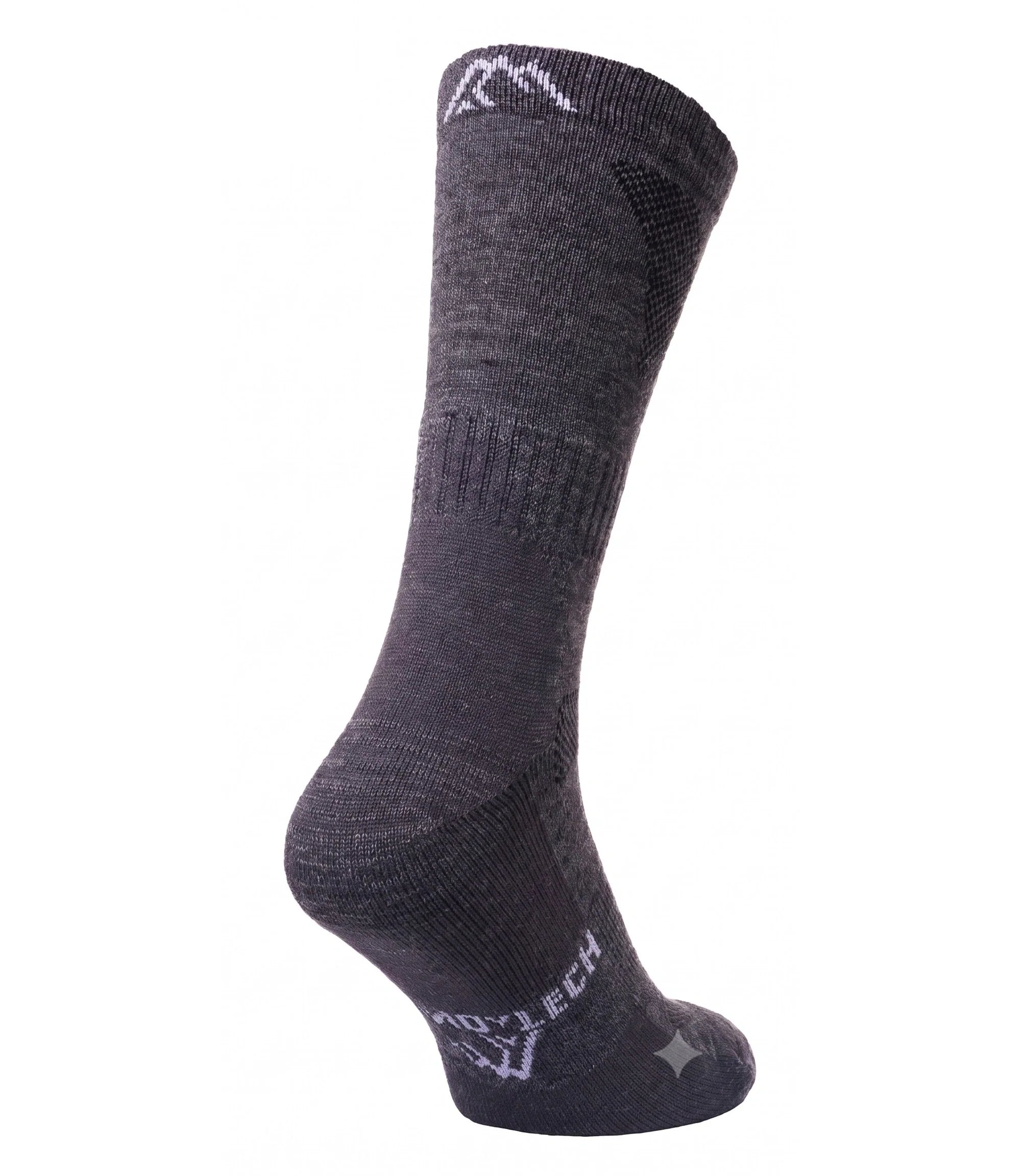 Merino Wool Hiking Socks - (Pack of 3) Dark Charcoal