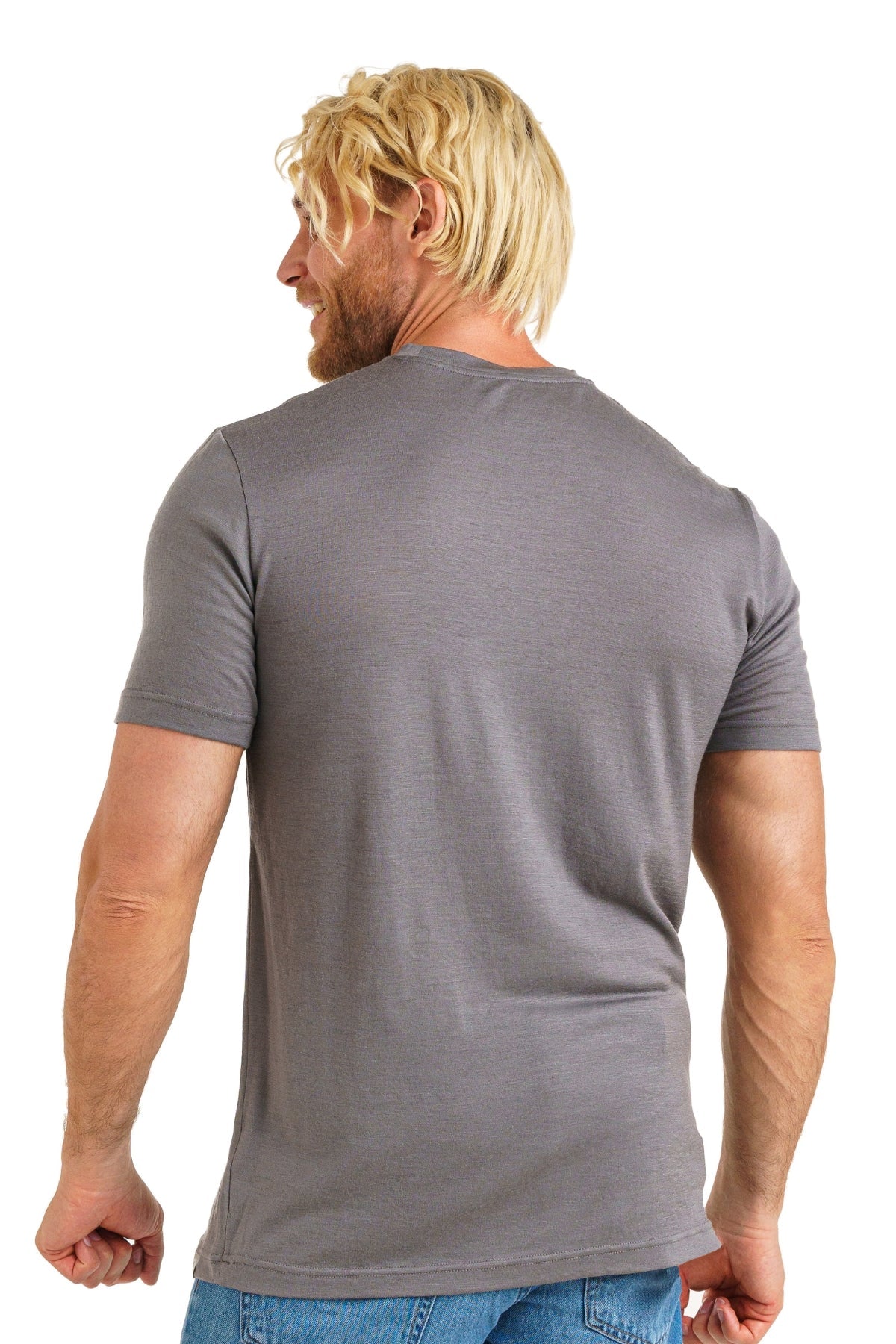 Men's Merino T-shirt 180 Perfect Gray (+socks)