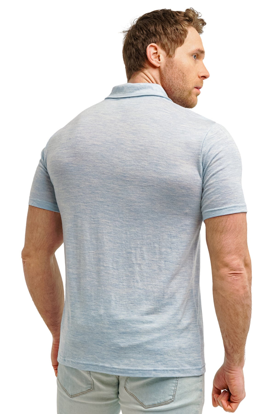 Men's Merino Polo 180 Arctic Ice