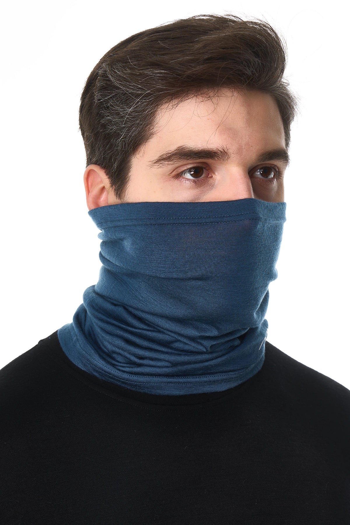 Merino Neck Gaiter 165 Denim Blue
