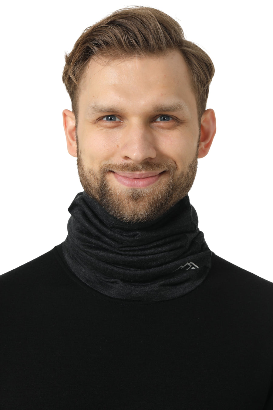 Merino Neck Gaiter 165 Charcoal