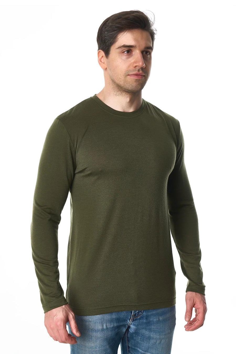 Men's Merino Long Sleeve 190 Dark Olive