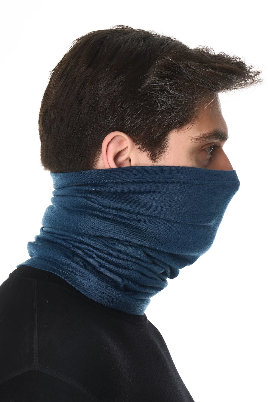 Merino Neck Gaiter 165 Denim Blue