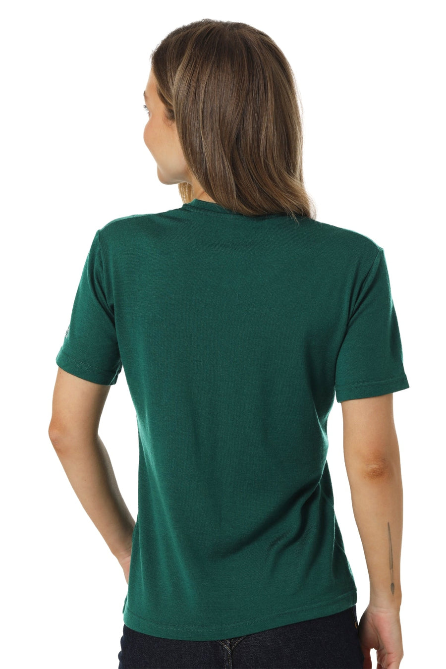 Women's Merino T-shirt 180 Forest Green | Crewneck (+socks)