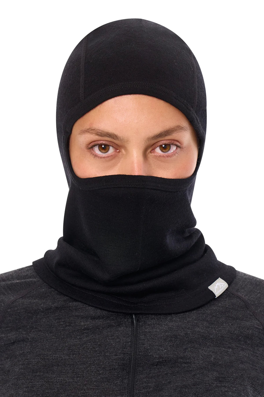 Merino Wool Balaclava Black