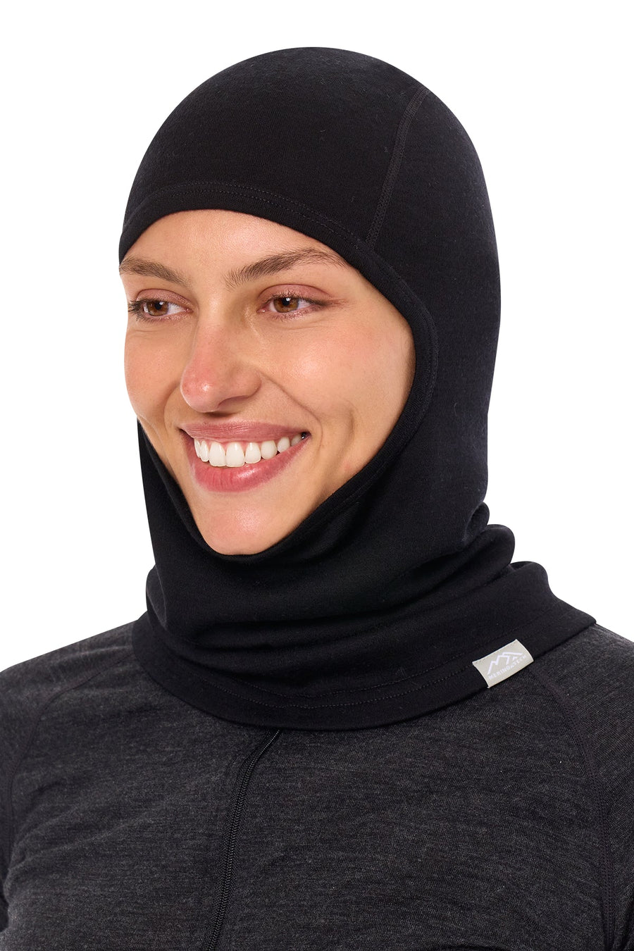 Merino Wool Balaclava Black