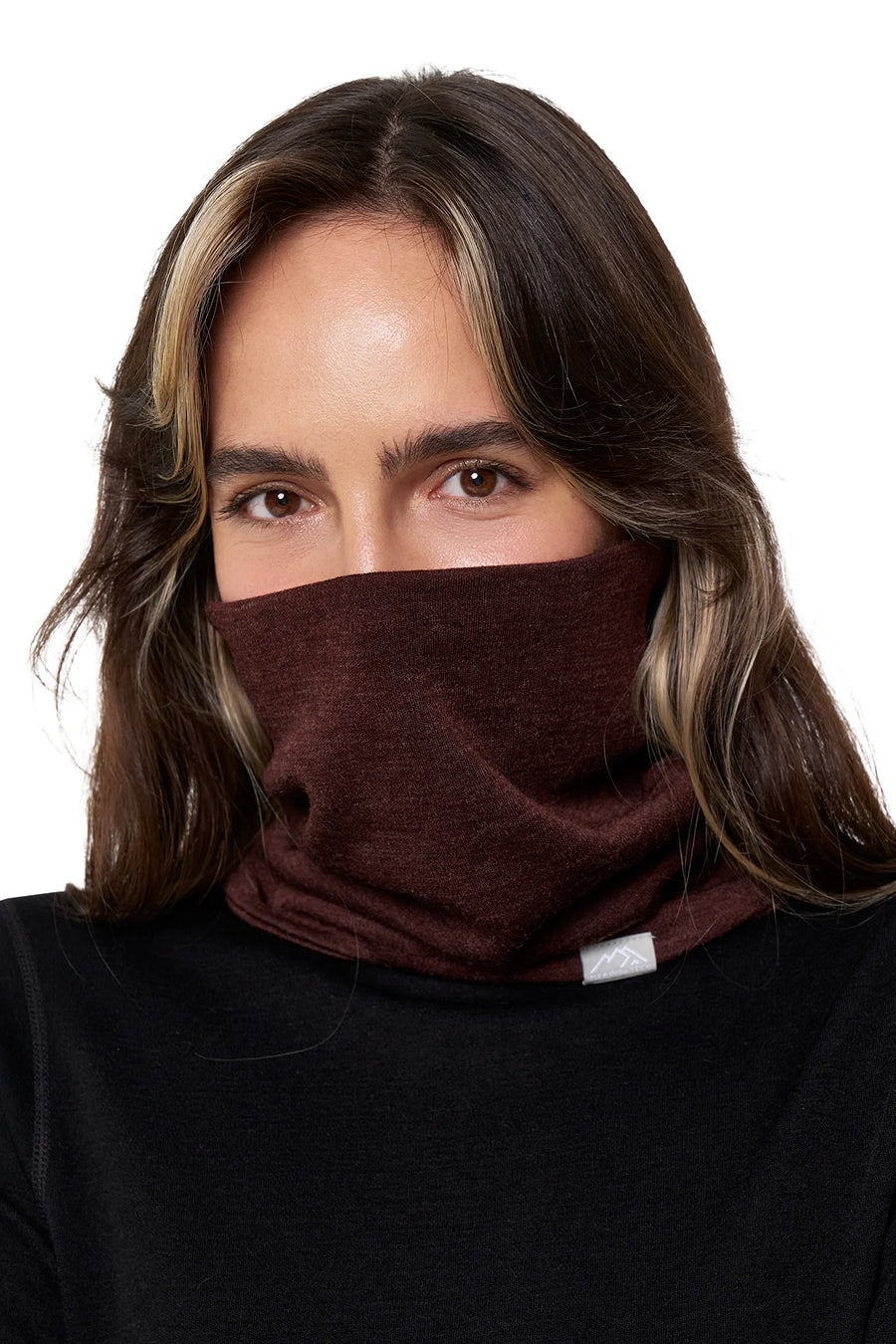 Merino Double-Layer Neck Gaiter Bordo