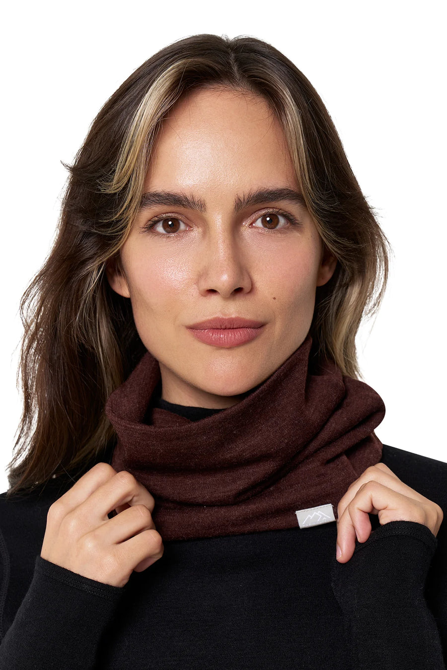 Merino Double-Layer Neck Gaiter Bordo