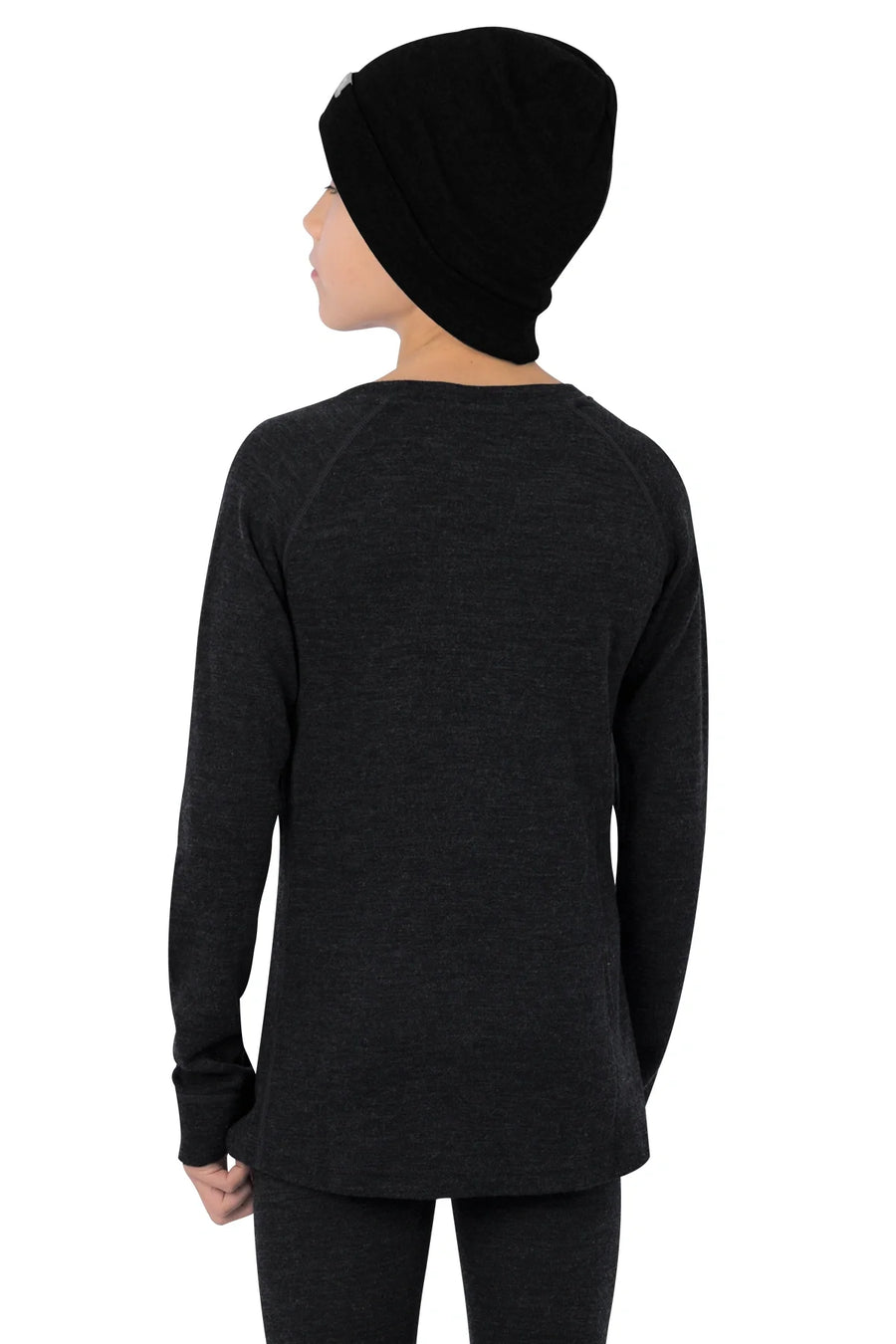 Kids' Merino Wool Long Sleeve 250 Charcoal Grey