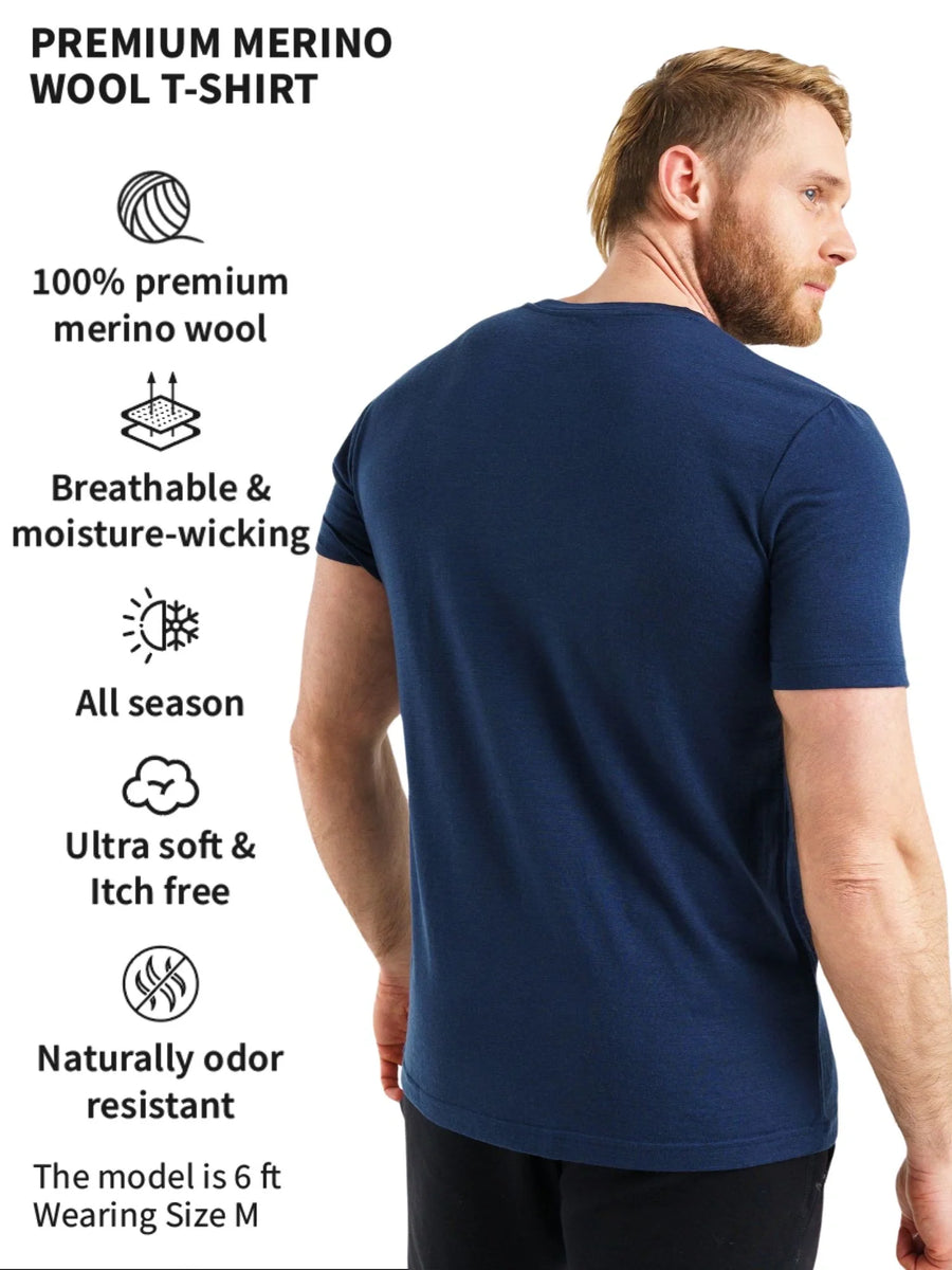 Men's Merino T-shirt 180 Navy