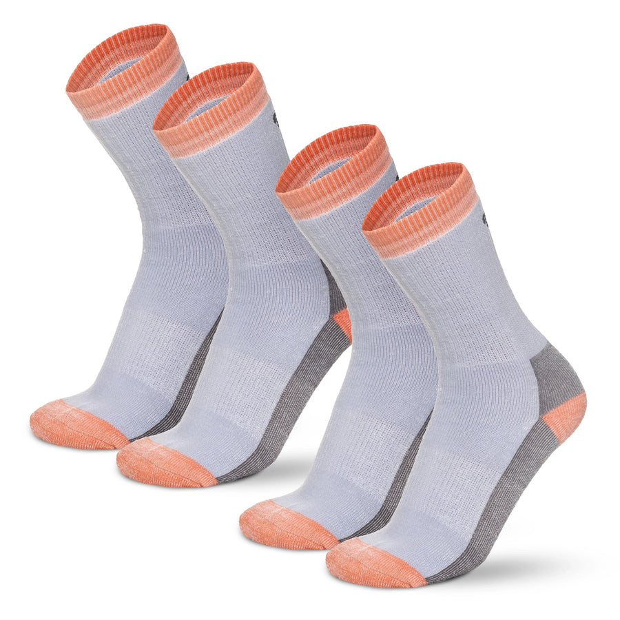 Merino Wool Running Socks - (Pack of 2) Lilac Salmon