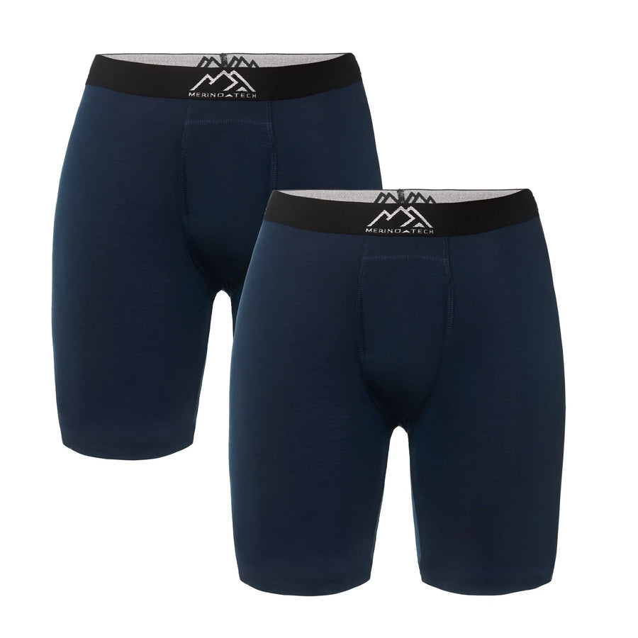 Men's Merino Boxers Navy (2 Pack)