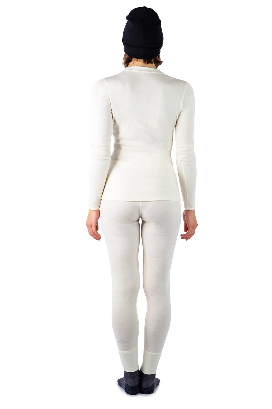 Women's Natural Merinos Set + Black Beanie