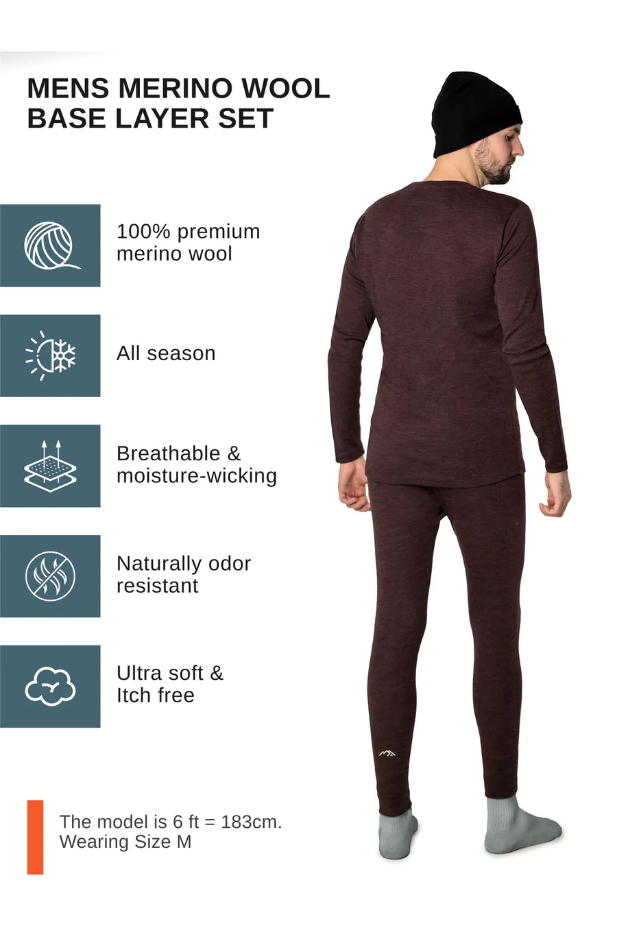 Men's Chocolate Set + Black Beanie
