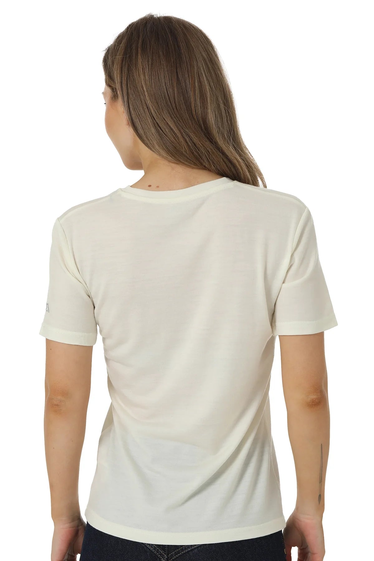 Women's Merino T-shirt 180 Creamy White | V-Neck (+socks)