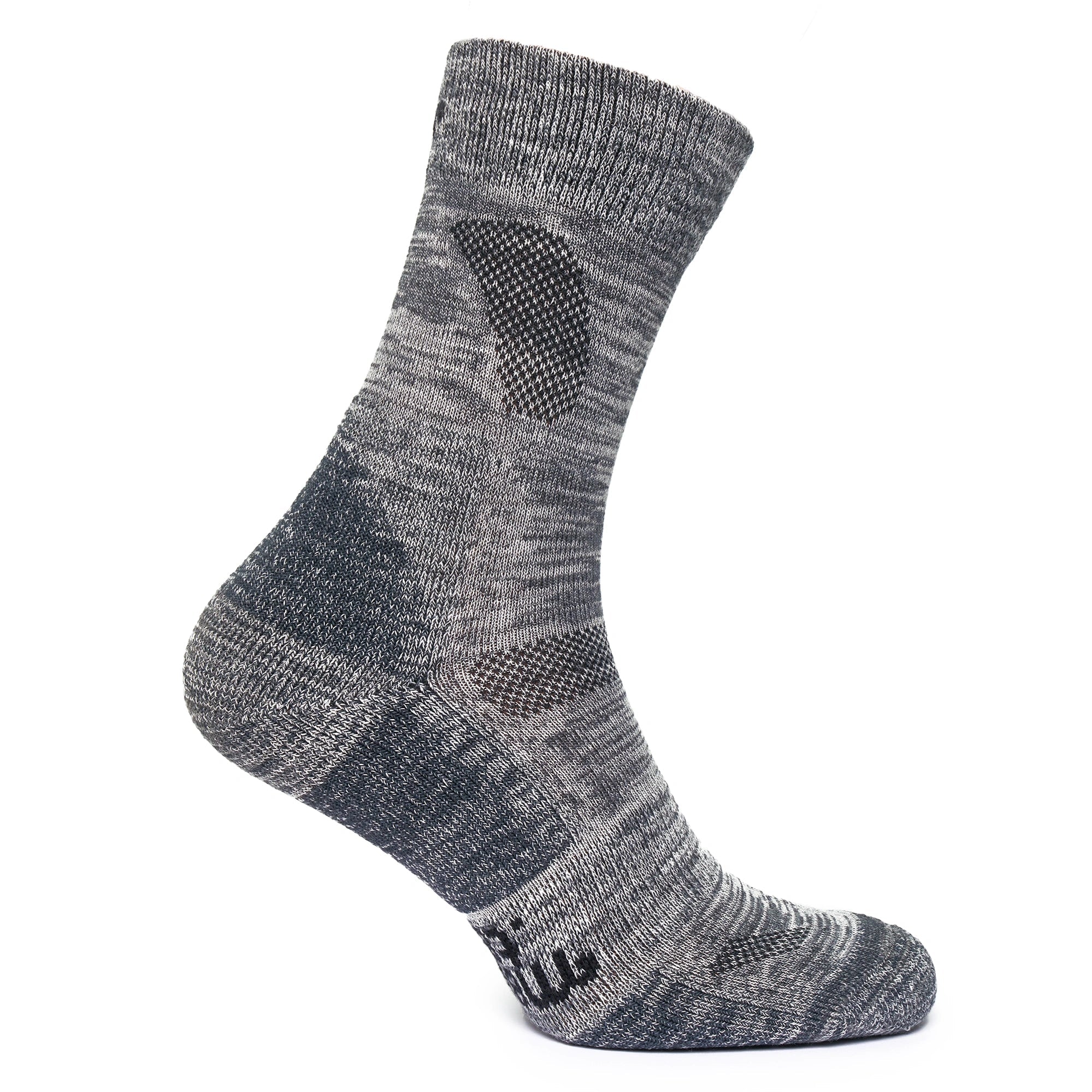Merino Wool Hiking Socks - (Pack of 2) Iron Grey