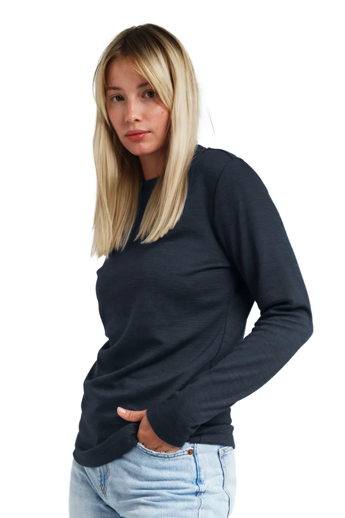 Women's Merino Long Sleeve 165 Dark Grey