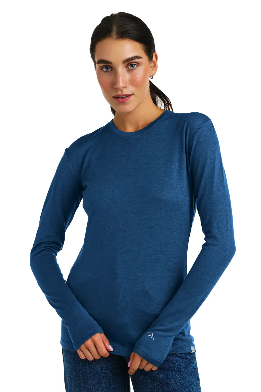 Women's Merino Long Sleeve 165 Denim Blue