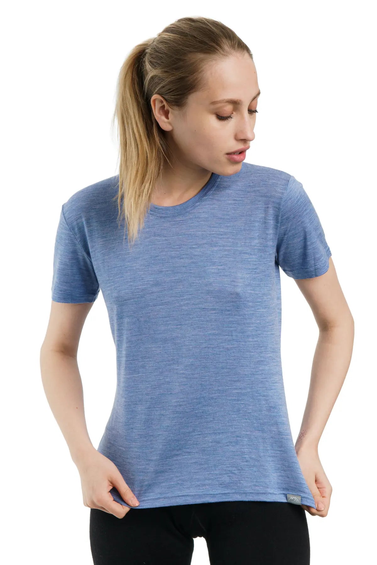 Women's Merino T-shirt 180 Dark Blue | Crewneck