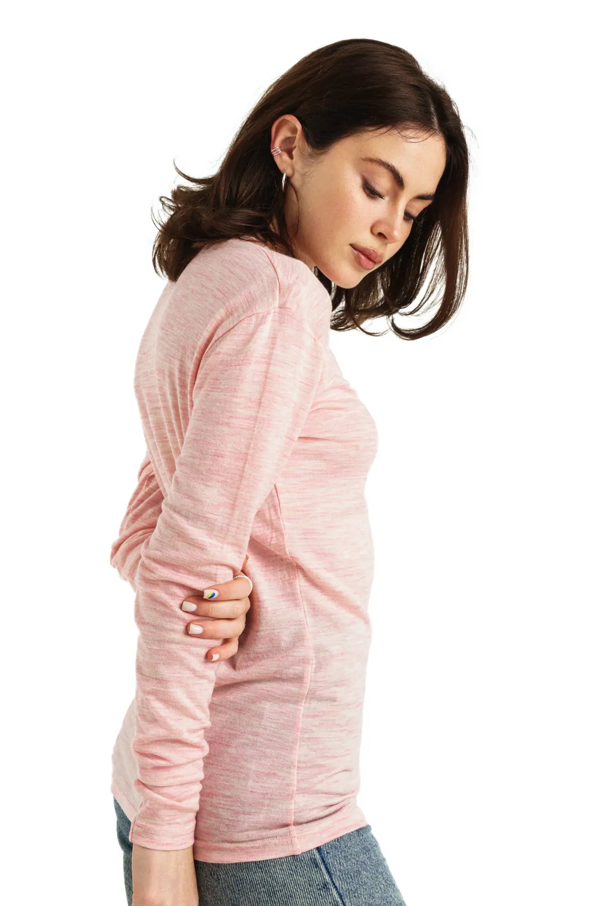 Women's Merino Long Sleeve 165 Pink Heather