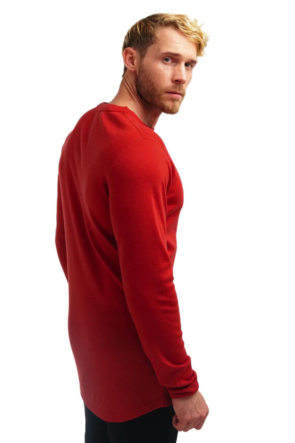 Men's Merino Long Sleeve 250 Cherry Red