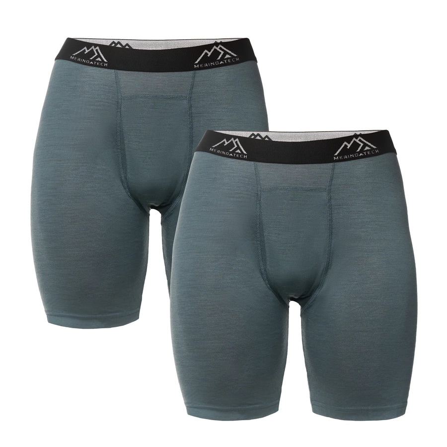 Men's Merino Boxers 170 Smoke Grey (2 Pack)