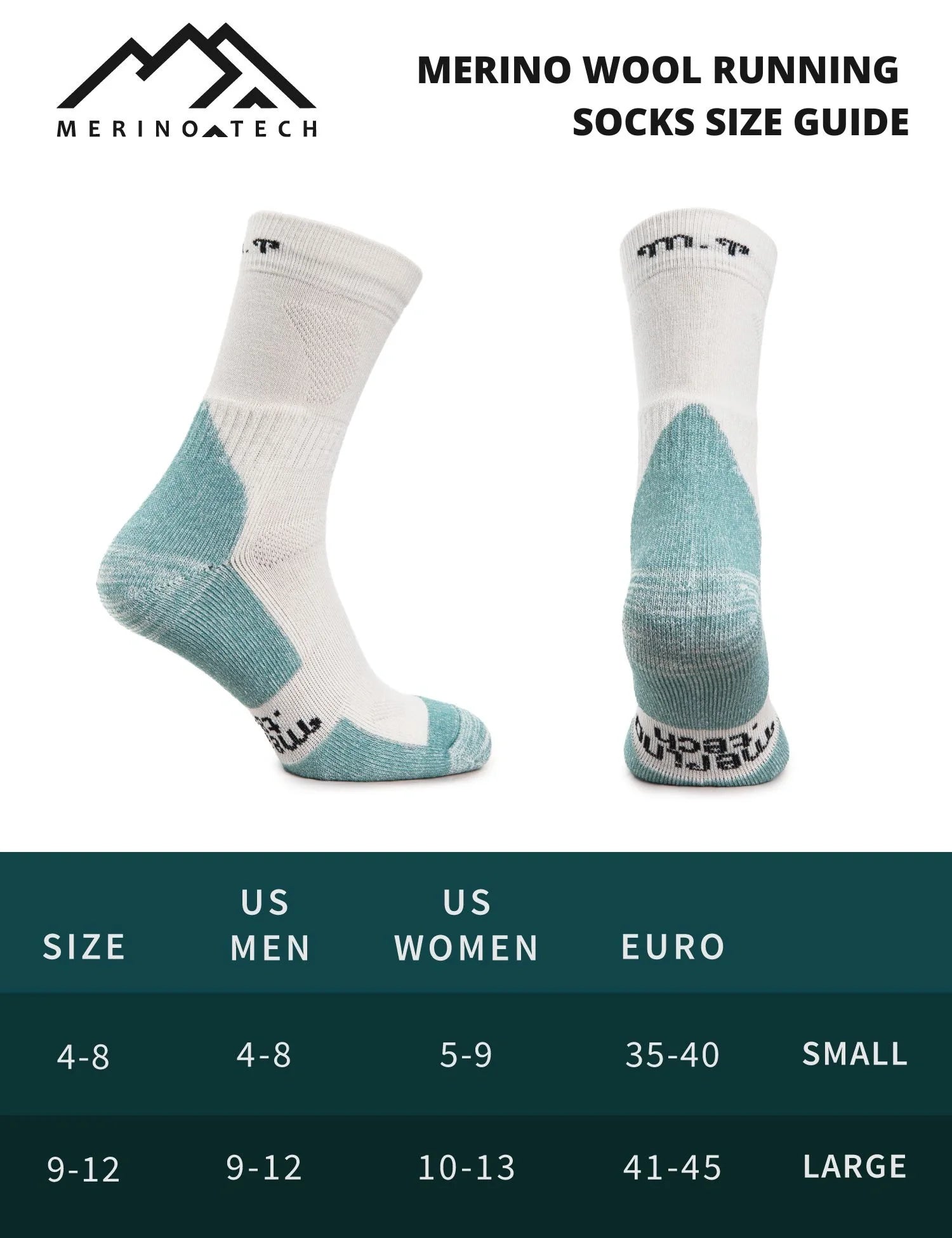 Merino Wool Running Socks - (Pack of 2) Camel Grey