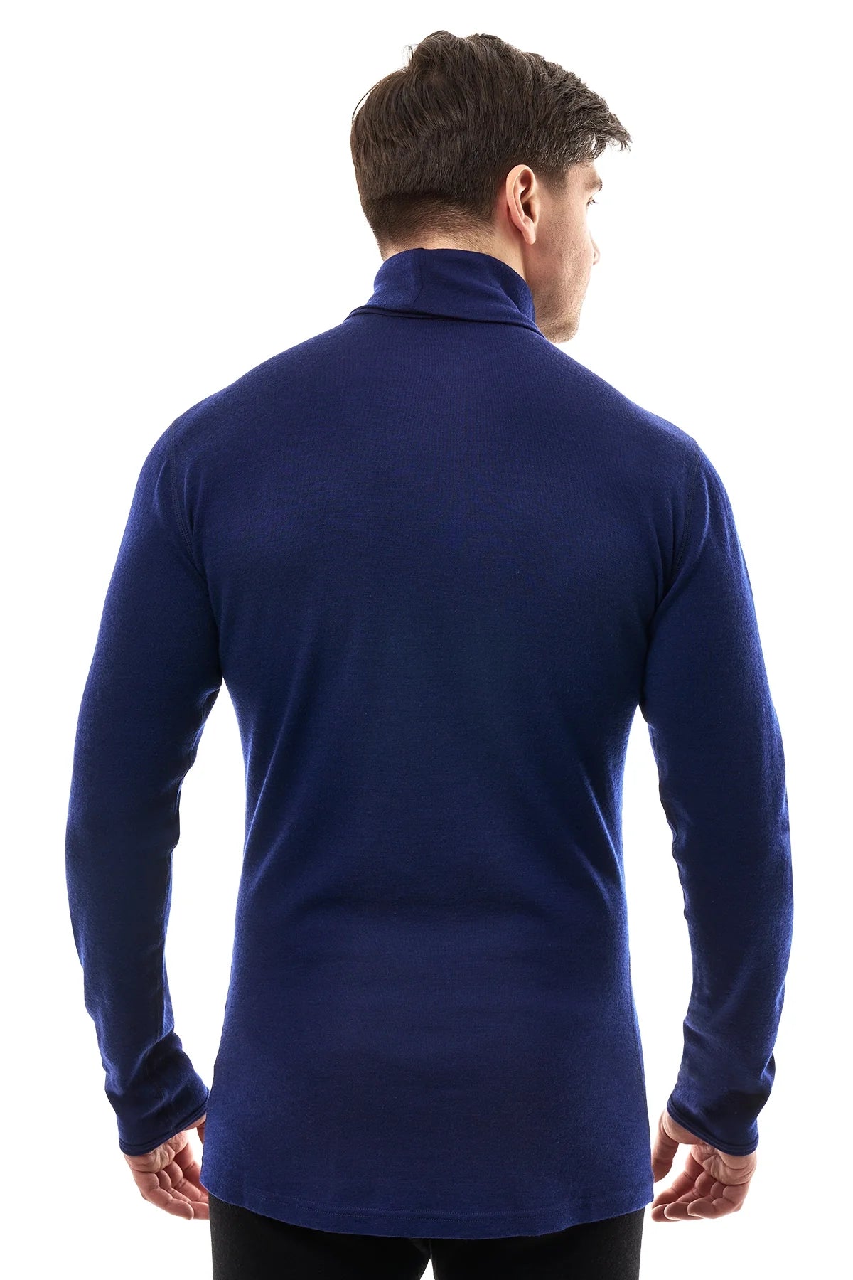 Men's Merino Turtleneck Long Sleeve 260 Navy | High Neck