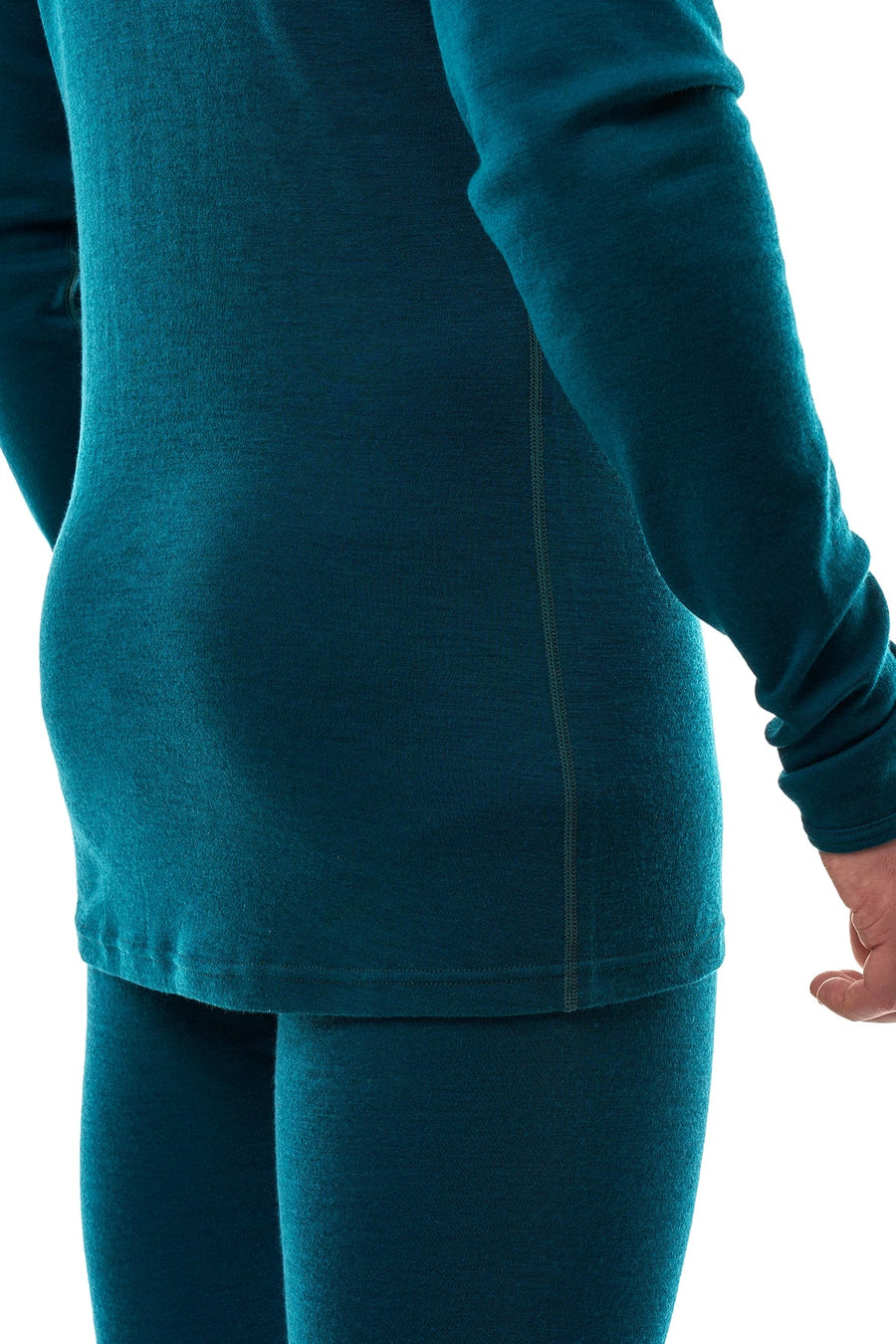 Men's Merino Turtleneck Long Sleeve 260 Deep Teal | Low Neck